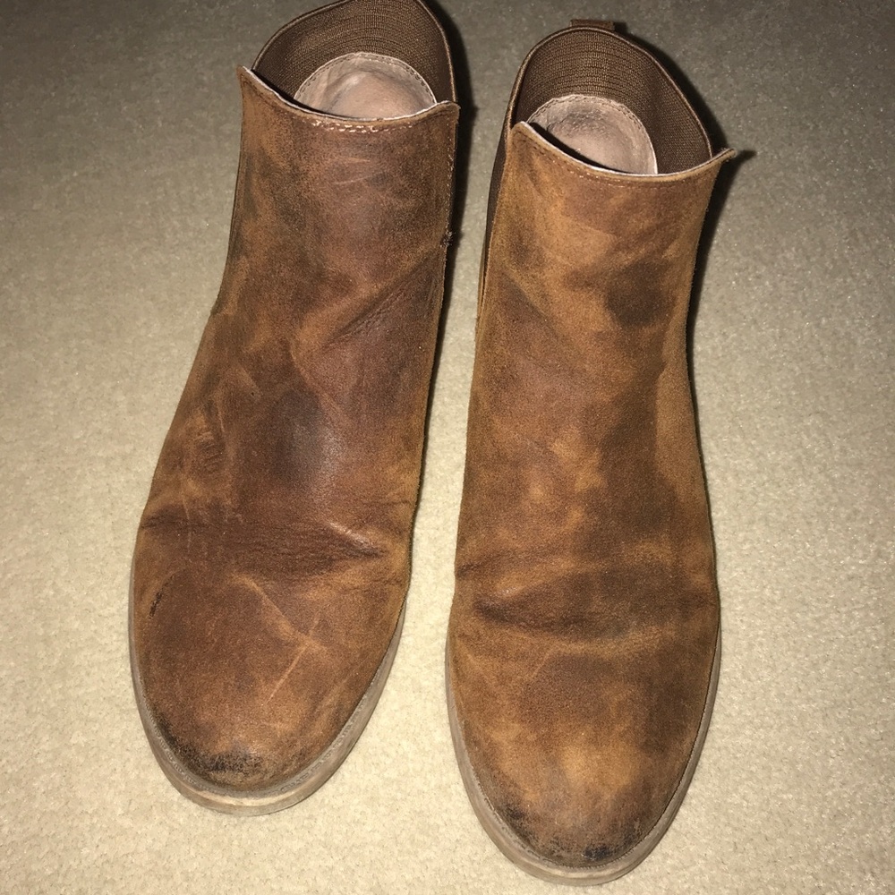 Brown ankle booties